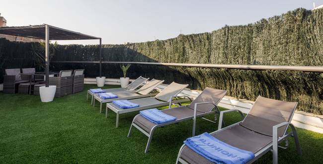 solarium hotel ILUNION Auditori solarium hoteles eixample barcelona